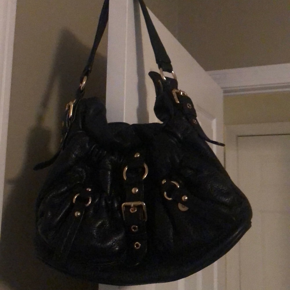 SOLD- Michael Kors leather front buckle bag- EUC